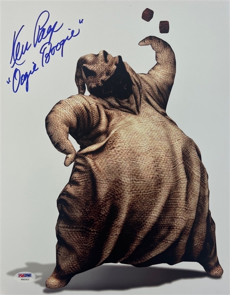 The Nightmare Before Christmas: Ken Page Signed and Oogie Boogie Inscribed 11 x 14 Color Photo (PSA/DNA)