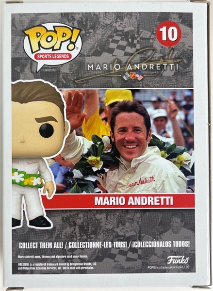 Mario Andretti Signed Sports Legends Funko Pop (JSA COA)