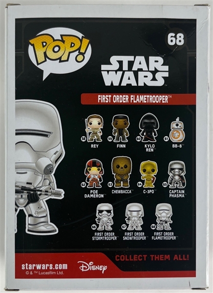 Star Wars: J.J. Abrams Signed First Order Flametrooper Funko Pop (PSA/DNA)