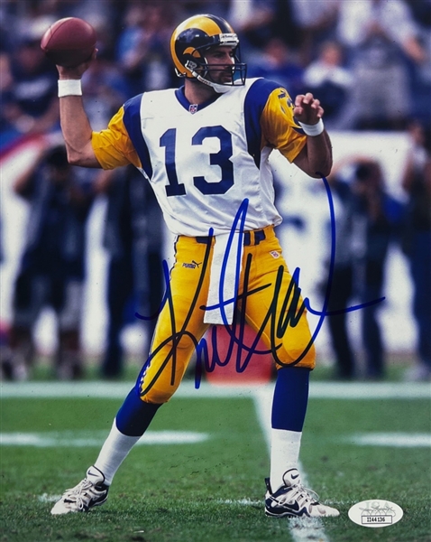 Kurt Warner Signed 8 x 10 Photograph (JSA COA)