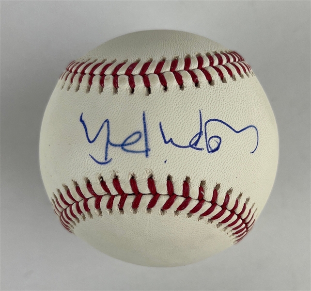 Lori Petty Signed OML Baseball (Schwartz Sports Sticker)