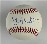 Lori Petty Signed OML Baseball (Schwartz Sports Sticker)