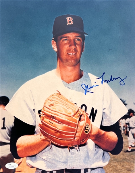 Jim Lonborg Signed 11 x 14 Photograph (JSA COA)