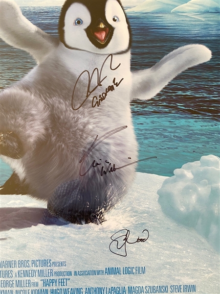 Happy Feet 27 x 40 Original Poster Signed by Robin Williams (Third Party Guaranteed)