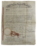 President Andrew Jackson Signed Patent Document for Improvements to The Stove (Beckett/BAS LOA)