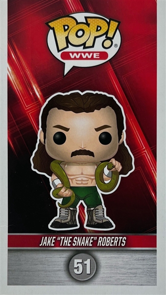 Jake The Snake Roberts Signed WWE Funko Pop #51 (JSA)