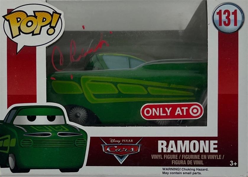 Cars: Cheech Marin Signed Ramone Funko Pop #131 (JSA Sticker Only)