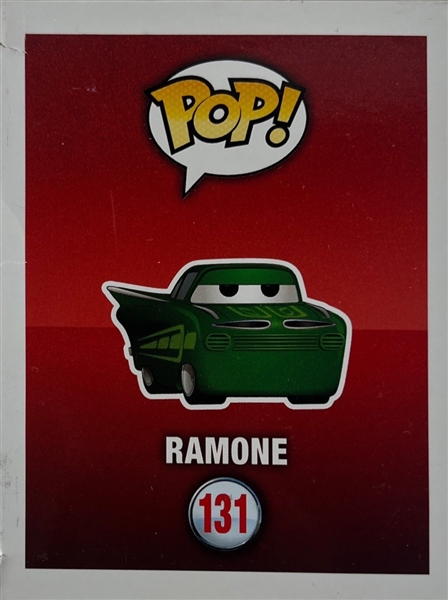 Cars: Cheech Marin Signed Ramone Funko Pop #131 (JSA Sticker Only)