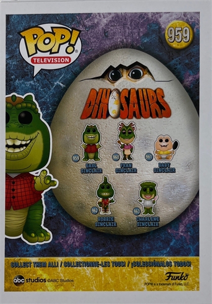 Dinosaurs: Stuart Pankin Signed Earl Sinclair Funko Pop #959 (JSA)