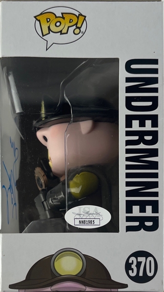 Incredibles 2: John Ratzenberger Signed Underminder Funko Pop #370 (JSA)