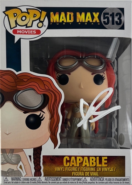 Mad Max: Riley Keough Signed Capable Funko Pop #513 (JSA COA)