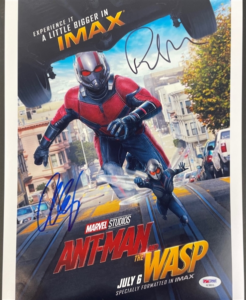 ANT-MAN & THE WASP 11 x 14 Photograph Signed by Paul Rudd & Evangeline Lilly (PSA/DNA)
