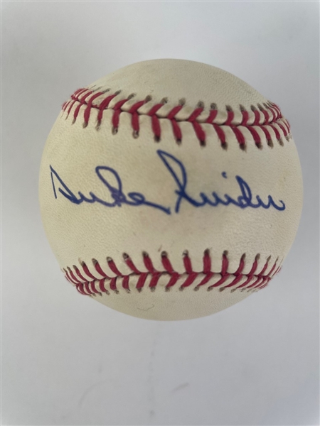 Duke Snider Signed ONL Baseball (Beckett/BAS)