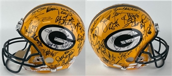 1996 Super Bowl Champions Green Bay Packers Team Signed Helmet (42/Sigs) (Beckett/BAS LOA) 