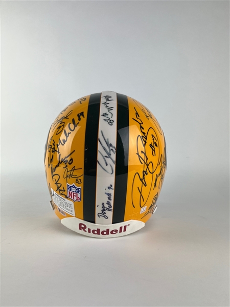 1996 Super Bowl Champions Green Bay Packers Team Signed Helmet (42/Sigs) (Beckett/BAS LOA) 