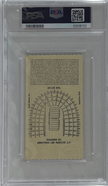 O.J. Simpson NCAA Debut 1967 USC Trojans Ticket Stub (PSA/DNA Encapsulated)