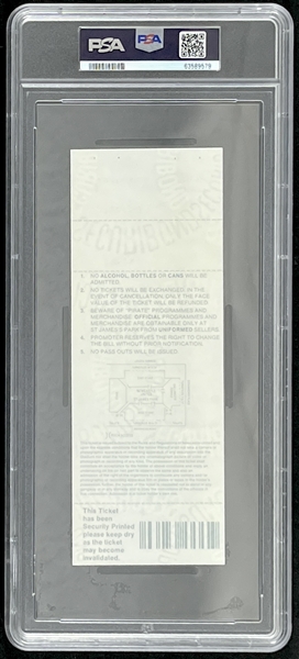 Queen Original 1986 Concert Ticket (PSA/DNA Encapsulated)