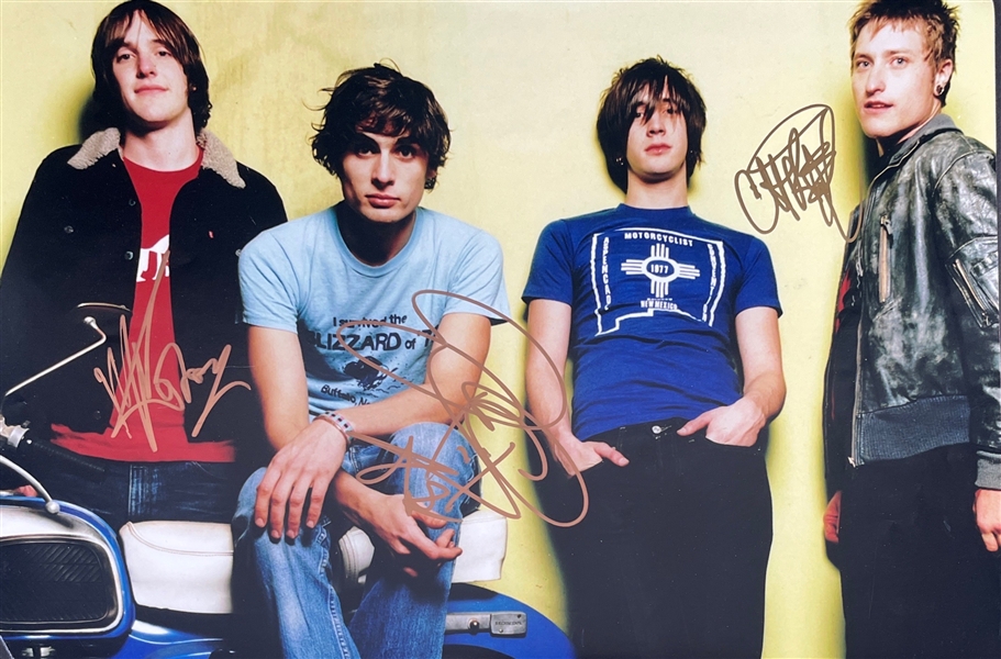 All American Rejects: Lot of 2 Group Signed Color Photos (3 Sigs EA.)(Third Party Guaranteed)