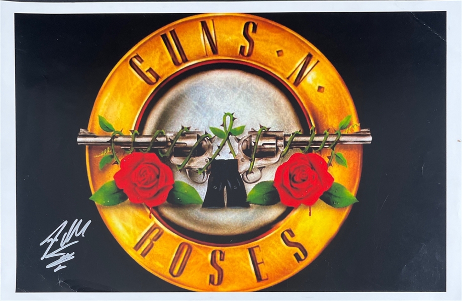 Guns N' Roses: Steven Adler Signed Mini Poster (Third Party Guaranteed)