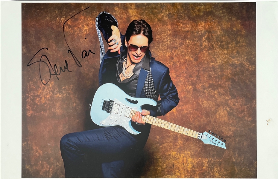 Steve Vai Signed 11 x 17 Color Photograph (Third Party Guaranteed)