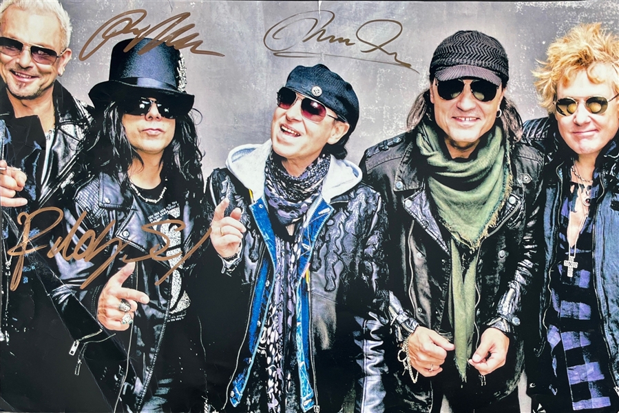 Scorpion: Multi-Signed Color Photograph (3 Sigs)(Third Party Guaranteed)