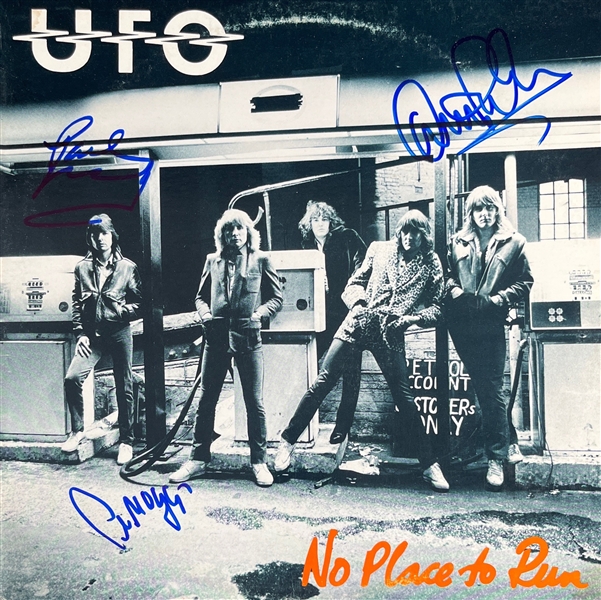 UFO: Lot of 2 Multi-Signed Album Covers (3 Sigs EA.)(Third Party Guaranteed)