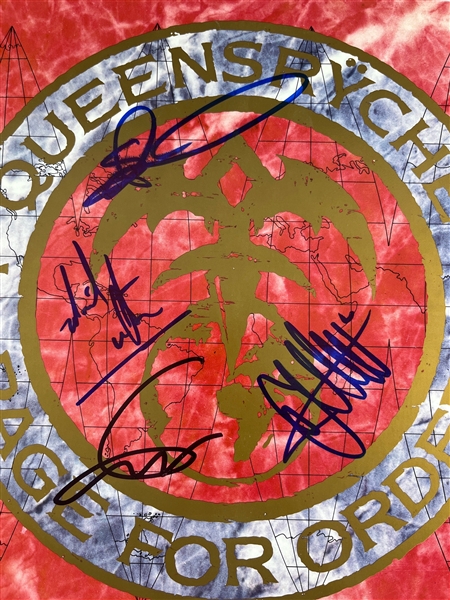 Queensryche: Lot of 2 Group Signed Album Covers (4 Sigs EA.)(Third Party Guaranteed)