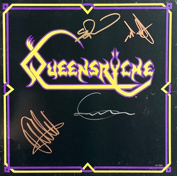 Queensryche: Lot of 2 Group Signed Album Covers (4 Sigs EA.)(Third Party Guaranteed)