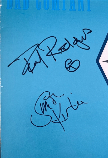 Bad Company: Paul Rodgers & Simon Kirke Signed Album Cover (Third Party Guaranteed)