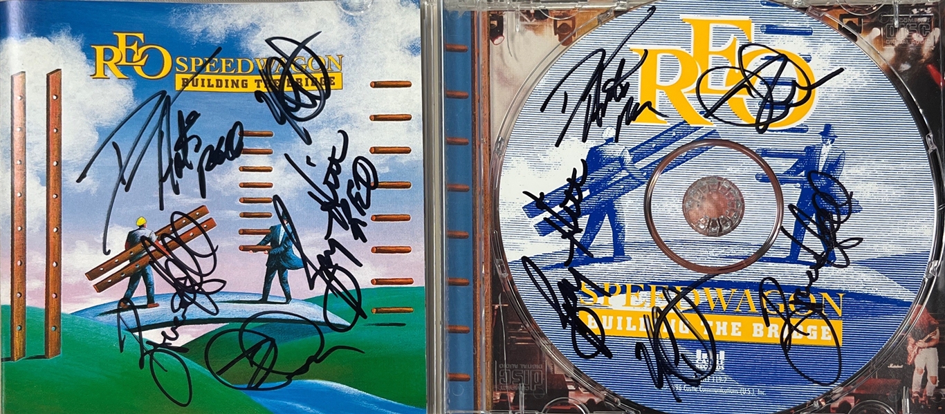 REO Speedwagon: Group Dual-Signed CD Insert & Disc (Beckett/BAS)