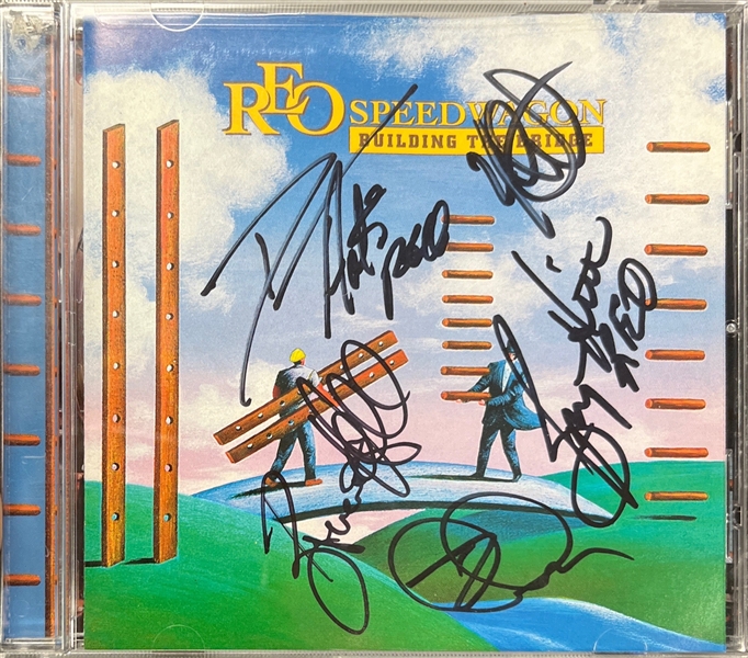 REO Speedwagon: Group Dual-Signed CD Insert & Disc (Beckett/BAS)