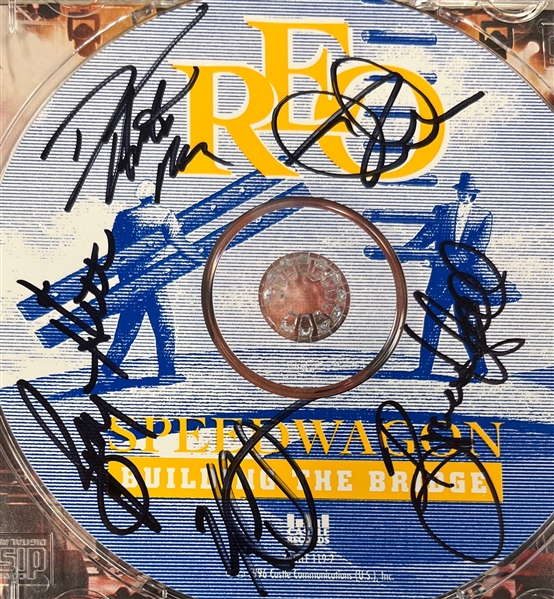 REO Speedwagon: Group Dual-Signed CD Insert & Disc (Beckett/BAS)
