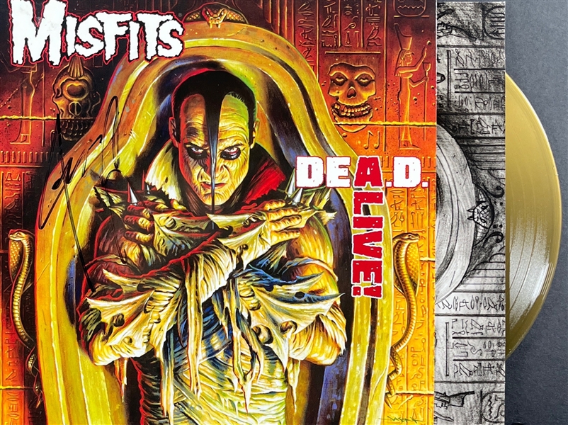Misfits: Jerry Only Signed Dead Alive Album Cover w/ Colored Vinyl (Beckett/BAS)