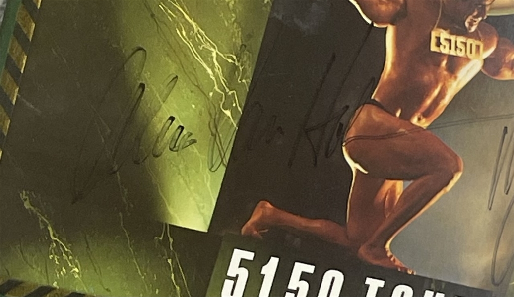 Van Halen: Group Signed 5150 Tour Program, Custom Matted & Framed (4/Sigs) (Rockaway Records LOA)
