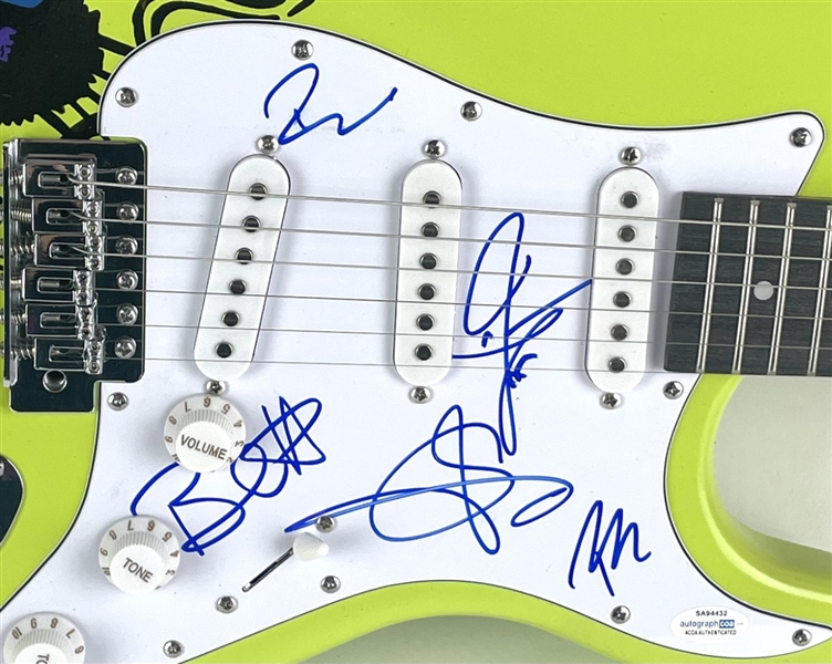 Blues Traveler Group Signed Custom Guitar (ACOA)
