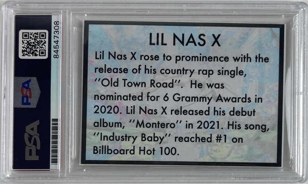 Lil Nas X Ltd. Ed. 1/1 Cut Signature (PSA/DNA Encapsulated)