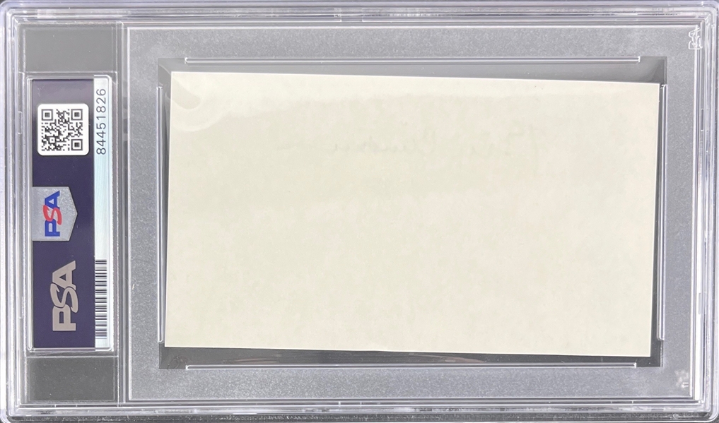 President Bill Clinton Signed Index Card (Beckett/BAS Encapsulated)