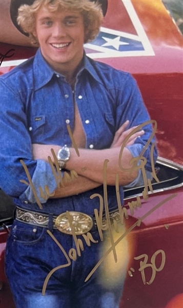 Dukes of Hazzard: Cast Signed Photograph - Signatures Include: Bach, Wopat, and Schneider (Beckett/BAS)