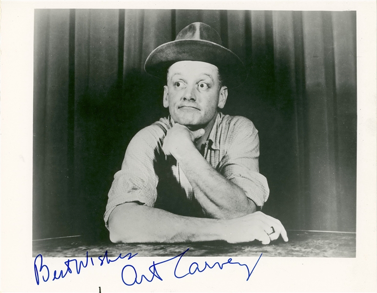 The Honeymooners: Art Carney Signed 10.25” x 8” Photo (Third Party Guaranteed) 