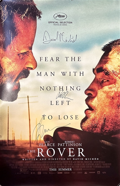 The Rover: Multi-Signed 27” x 40” Full-sized Poster w/ Pattinson, Pearce, & Michod (Third Party Guaranteed)