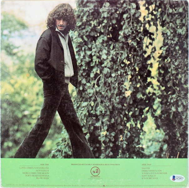The Beatles: George Harrison Double Signed Self-Titled Solo Album (Beckett/BAS & Tracks UK LOAs)