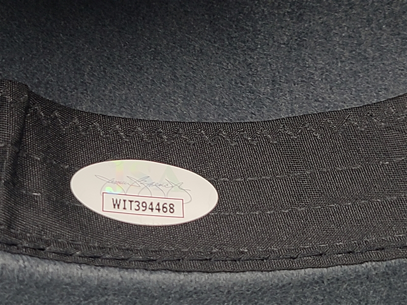 Al Pacino Full Signature Signed The Godfather Fedora Hat Display (JSA Witness) 