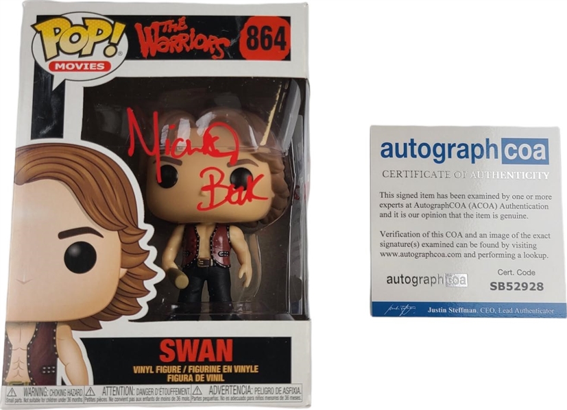 The Warriors: Michael Beck & David Harris Cochise Signed Set of Two Funko Pops (ACOA)