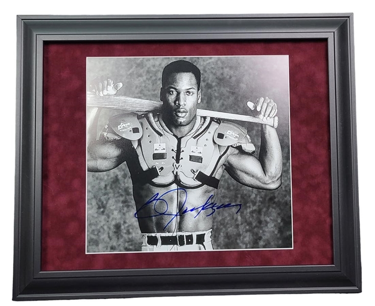 Bo Jackson Signed & Framed 16 x 20 Nike Bat Photograph (ACOA)
