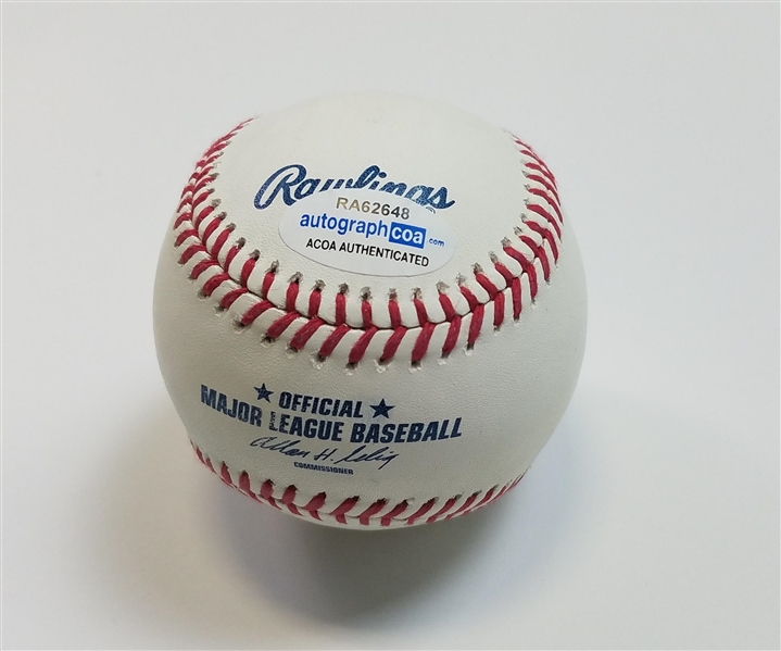 President Bill Clinton Autographed Signed OML Baseball (ACOA LOA)
