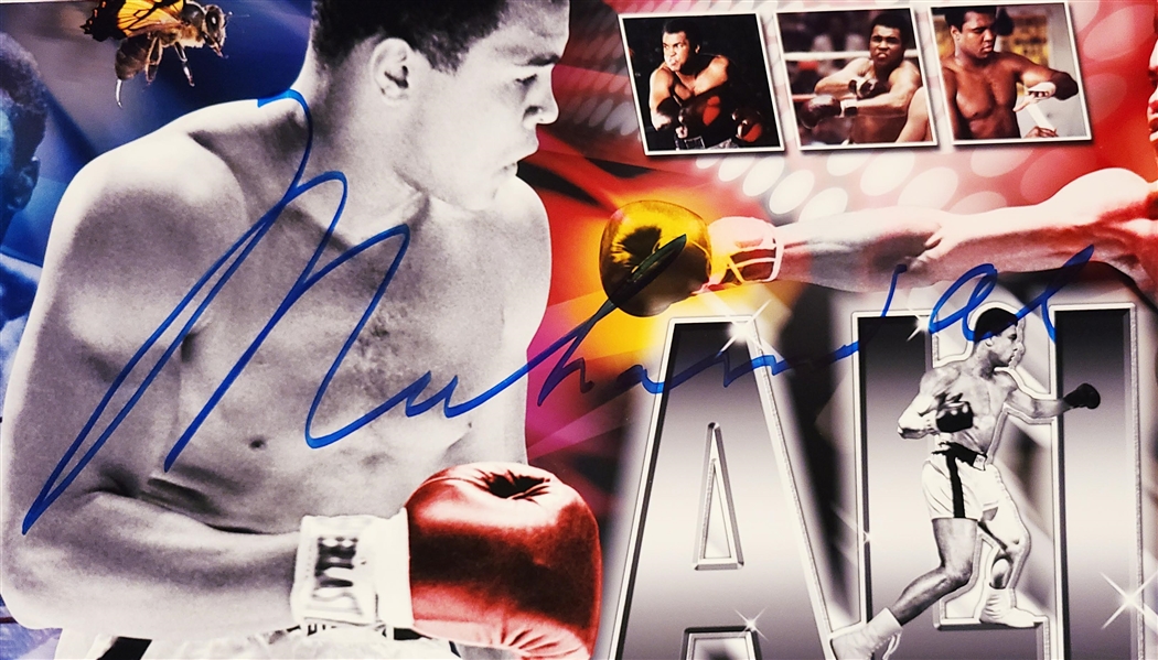 Muhammad Ali Signed Ltd. Ed. 12 x 36 Panorama Photo (Online Authentics)(Guaranteed)