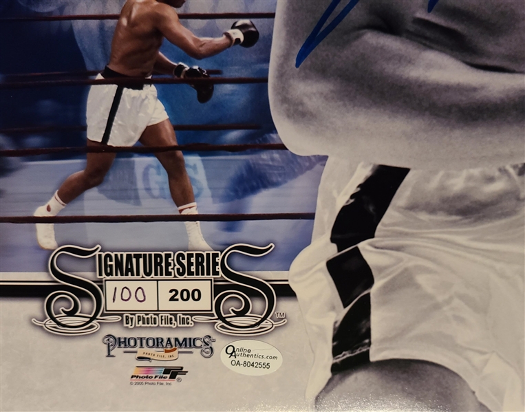 Muhammad Ali Signed Ltd. Ed. 12 x 36 Panorama Photo (Online Authentics)(Guaranteed)
