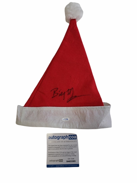 Billy Bob Thornton Autographed 'Bad Santa' Hat (ACOA)