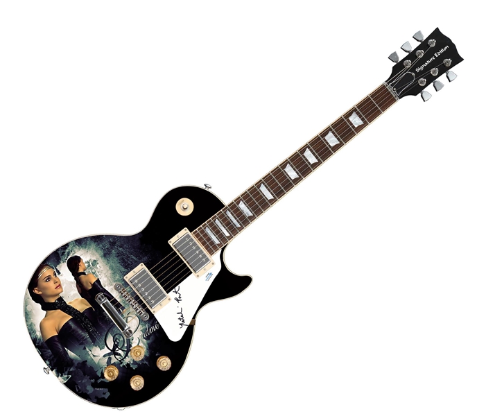 Star Wars: Natalie Portman Autographed Photo Guitar (ACOA)