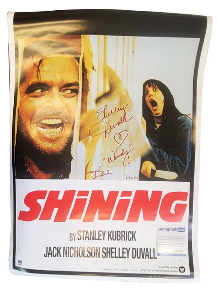 The Shining: Shelley Duvall & Joe Turkel Signed 24 x 36 Poster (ACOA)